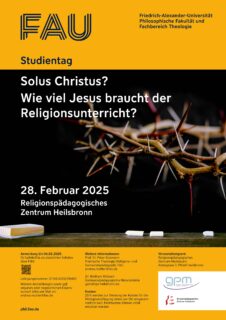 Zum Artikel "Studientag: Solus Christus? Wie viel Jesus braucht der Religionsunterricht?"